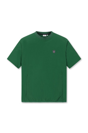 Stretch Woven Crewneck  T-shirt