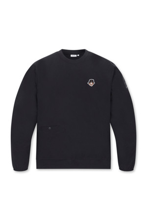 (MEN) Stretch Woven Crewneck Sweatshirt