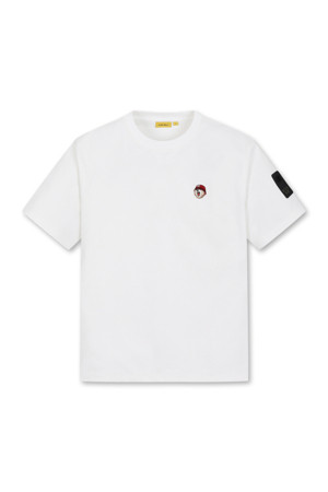 (UNI) V Bear Graphic T-shirt(White)