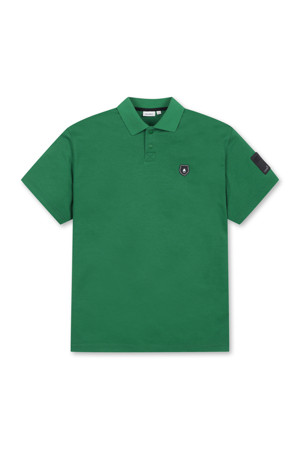 (UNI) Basic Short Sleeves Pique Shirt(Green)