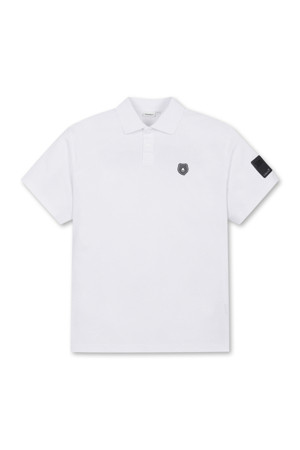 (UNI) Basic Short Sleeves Pique Shirt(White)