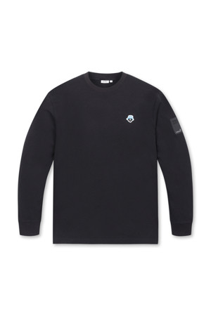 (UNI) PAR4 Graphic printed Crewneck Long Sleeves(Black)