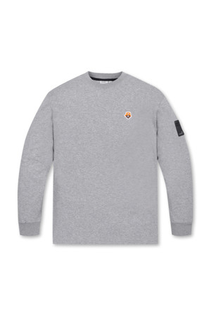 (UNI) PAR4 Graphic printed Crewneck Long Sleeves(Grey)