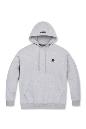 (MEN) Arch Logo Hoody(Grey)