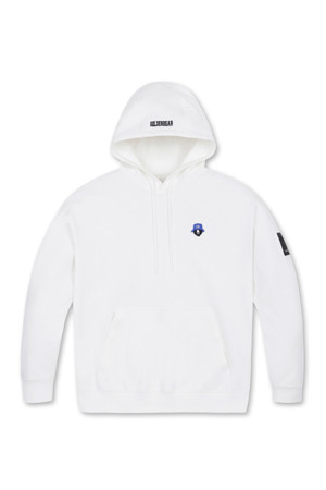 (MEN) Arch Logo Hoody(Ivory)