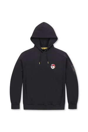 (UNI) V Bear Graphic Hoody(Black)