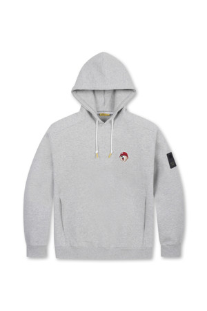 (UNI) V Bear Graphic Hoody(Grey)