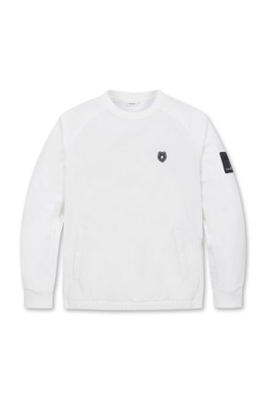 (MEN) Padded Stretch Woven Sweatshirt(Ivory)