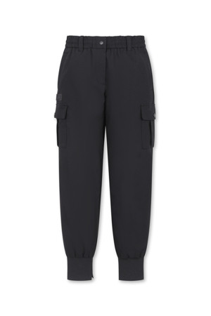 (WOMEN) Stretch Cargo Jogger Pants(Black)