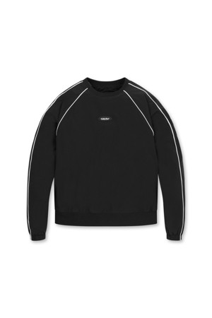 Piping line Crewneck Woven Sweatshirt (for Women)