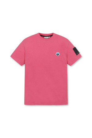 (WOMEN) Footprint Logo Crewneck T-shirt(Pink)