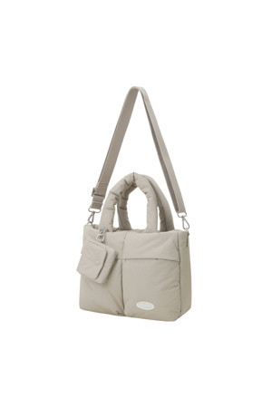 (WOMEN) Padded 2way Totebag(Ivory)