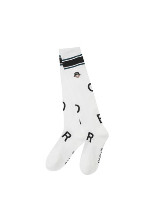 All-Over Artwork Jacquard Knee Socks