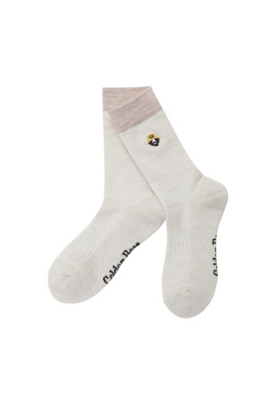 (WOMEN) Wool Blended Mid-Socks(Beige)