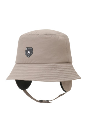 (UNI) Detachable Earflap Bucket Hat(Beige)