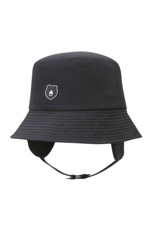 (UNI) Detachable Earflap Bucket Hat(Black)