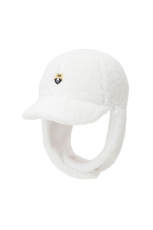 (WOMEN) Earflap Pile Fleece Trappercap(Ivory)