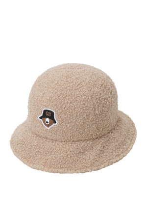 (WOMEN) Pile Fleece Slit Buckethat(Brown)