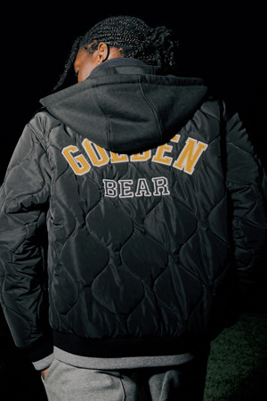 (MEN) Quilted Hood Jumper(Black)