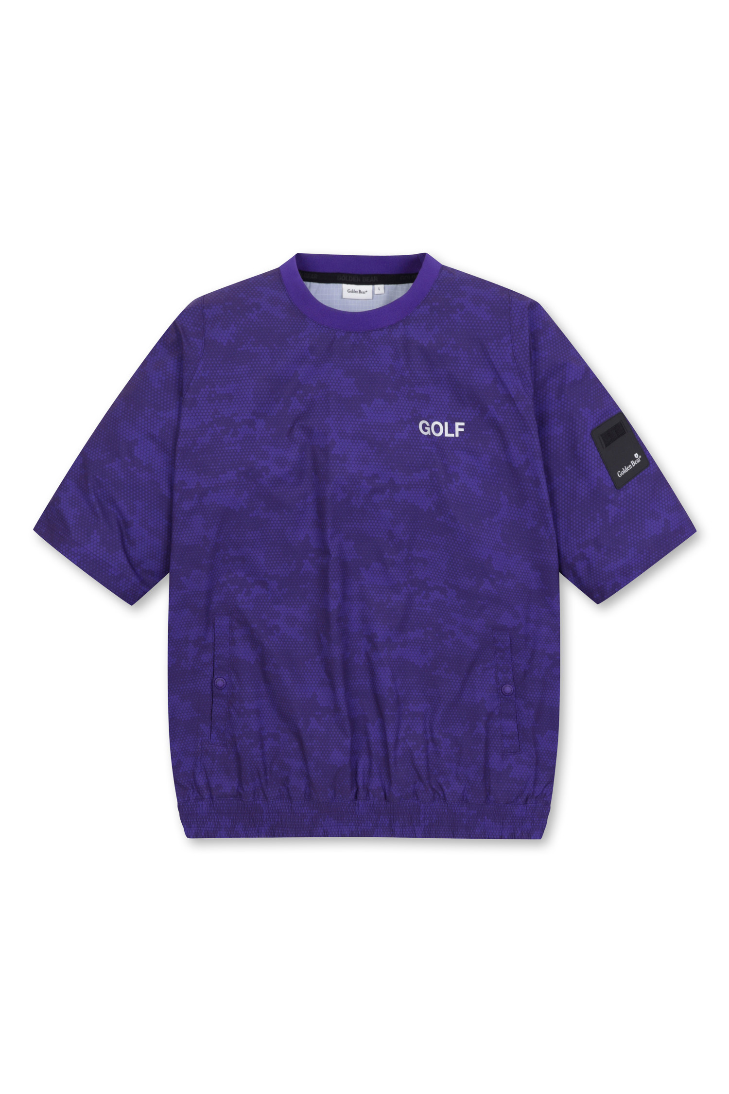 ■Golden Bear■ Stretch Woven Crewneck Sweatshirt G4TAM24591PPX_LZ1.jpg