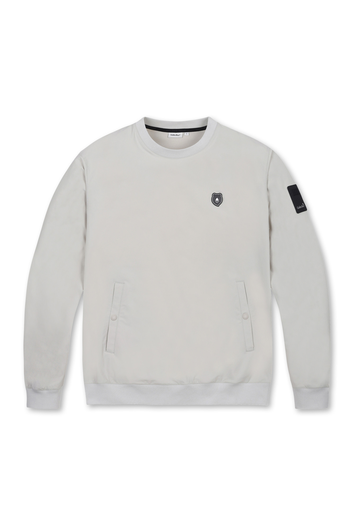 ■Golden Bear■ Stretch Woven Crewneck Sweatshirt Golden Bear] Stretch Woven Crewneck Sweatshirt