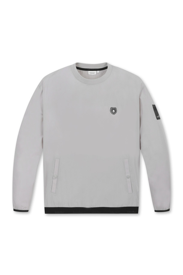 Golden Bear - 긴팔 상의 - Stretchable Woven Long Sleeves Sweatshirt