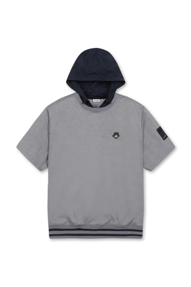 Golden Bear - 반팔티셔츠 - Woven Hoody 1/2 Sleeves T-shirt