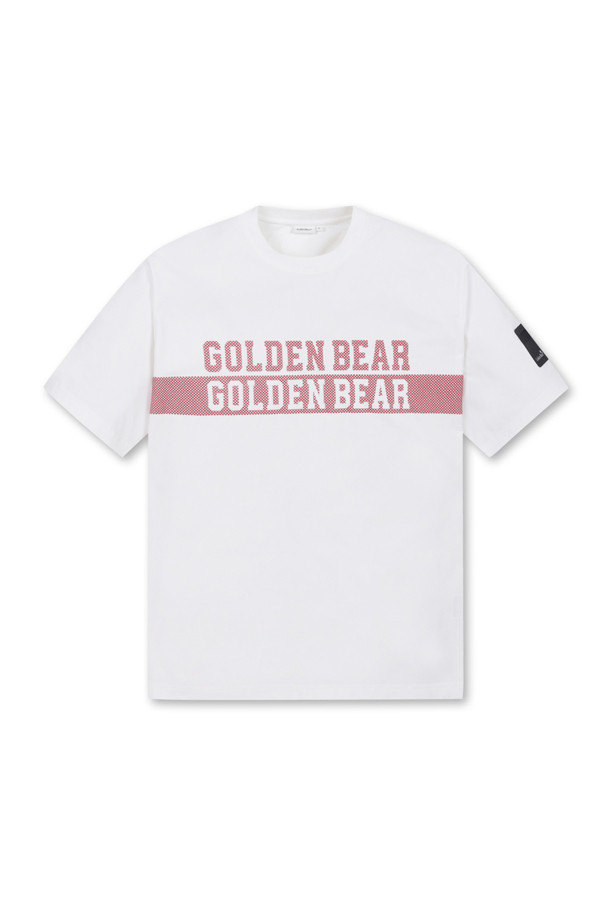 Golden Bear - 반팔티셔츠 - Chest Border Line Crewneck T-shirt