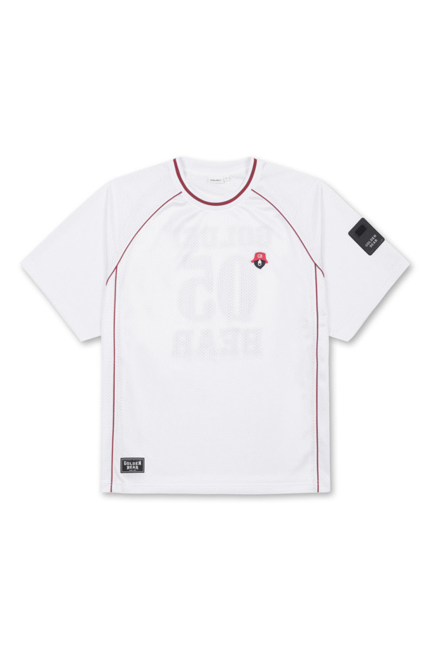 Golden Bear - 반팔 상의 - (UNI) Printed Back Mesh V-Neck Jersey					 					 					