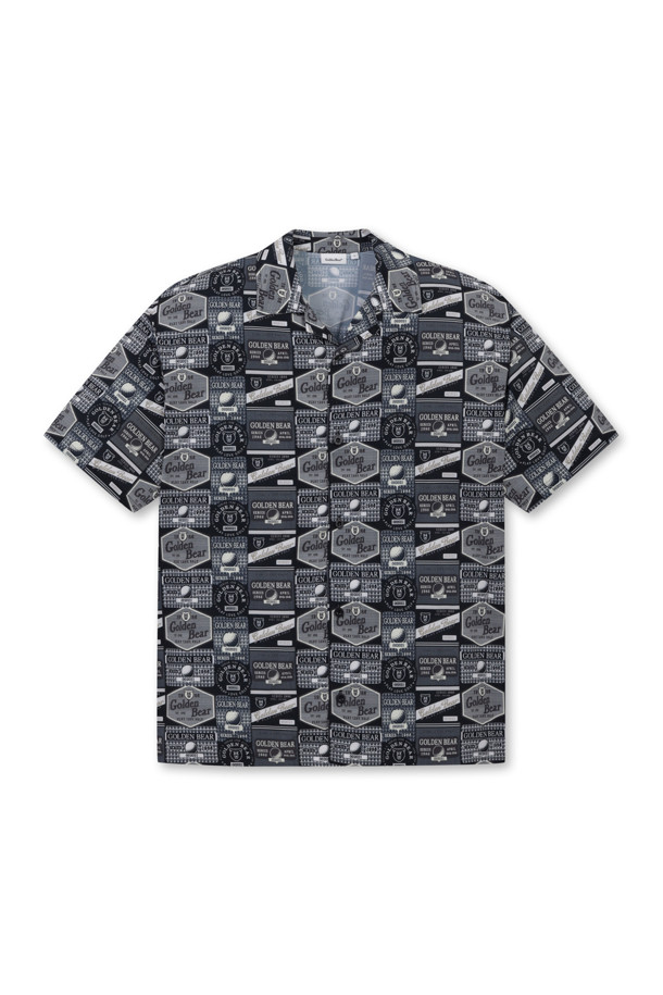 Golden Bear - 반팔셔츠 - (UNI) All-Over Printed Open Collar Shirts					 					 					