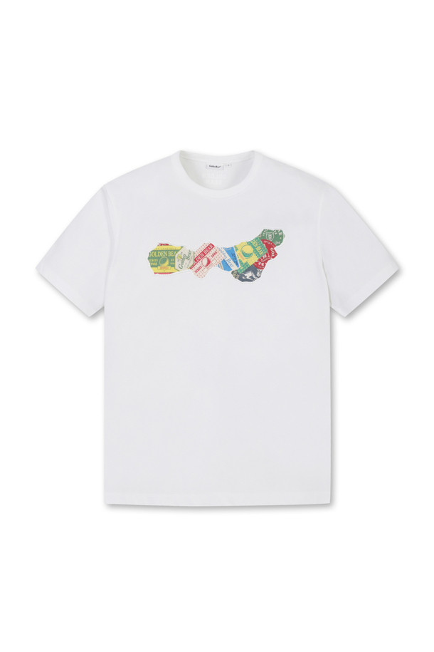 Golden Bear - 반팔티셔츠 - (UNI) Card Motif Applique T-shirt