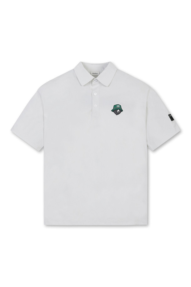 Golden Bear - 반팔티셔츠 - (UNI) Button Down Solid Collar T-shirt