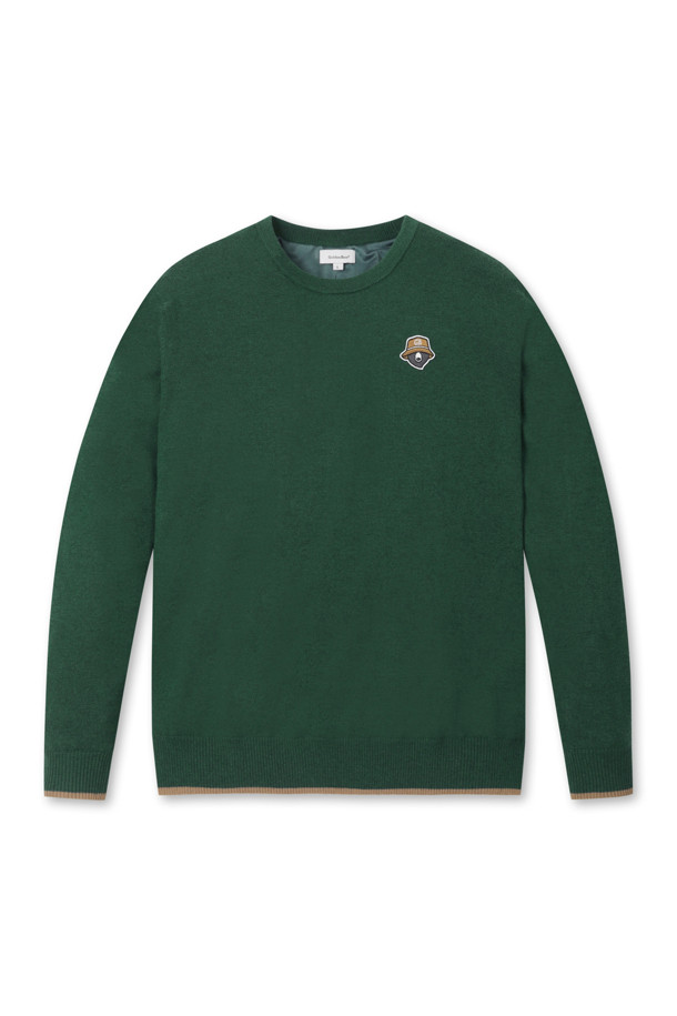 남성 골프 스웨터, '윈드프루프 라이닝 풀오버 니트'입니다. 울 소재에 방풍 안감을 더해 가을, 겨울 추운 날씨에도 따뜻하게 착용할 수 있습니다. 슬림핏 또는 오버핏으로 출시되며, 아이보리, 그린, 베이지 세 가지 색상으로 만나보실 수 있습니다. 등판 자카드 아트웨올, 넥, 소매, 밑단 7X7 립조직, 소매 및 밑단 배색 컬러, 좌측 가슴 시그니처 자수 등 섬세한 디자인이 돋보입니다. 라운드넥 긴소매 디자인으로, 골프룩 또는 겨울 데일리룩에 클래식, 스포티, 미니멀한 스타일을 연출할 수 있습니다.
