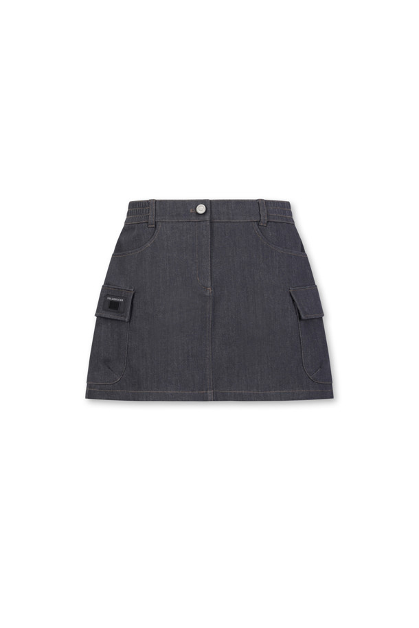 Golden Bear - 미니스커트 - (WOMEN) Denim-like Skirt					 					 					