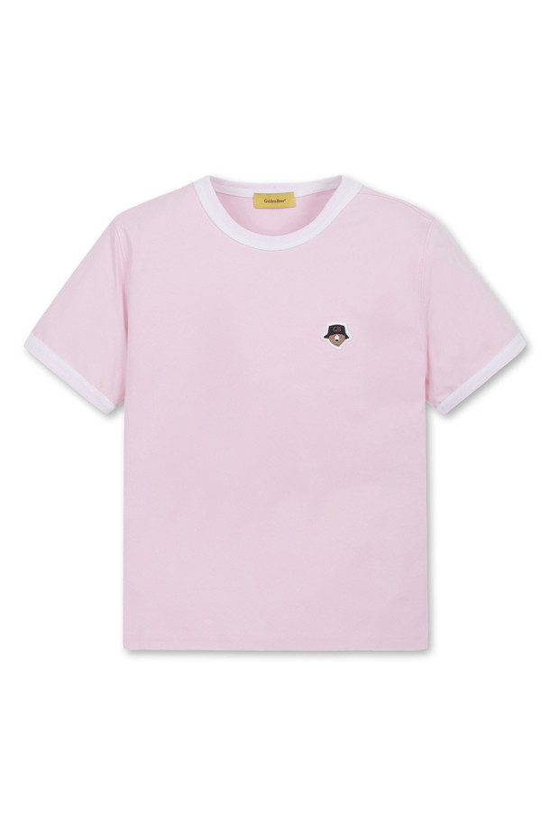 Golden Bear - 반소매 티셔츠 - (WOMEN) Ringer Short-Sleeve Round T-Shirt