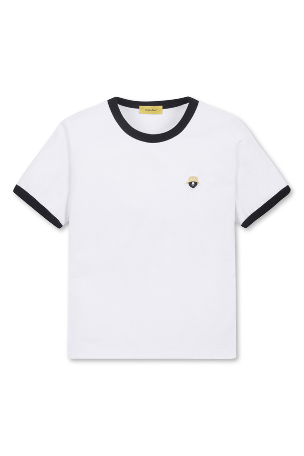 Golden Bear - 반소매 티셔츠 - (WOMEN) Ringer Short-Sleeve Round T-Shirt