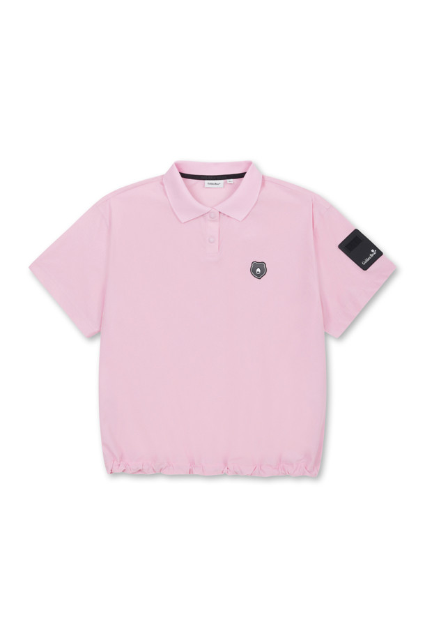 Golden Bear - 반소매 티셔츠 - (WOMEN) Stretch Woven Polo T-Shirt