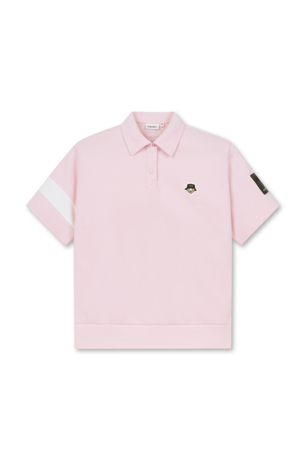 Golden Bear - 반소매 티셔츠 - (WOMEN) Borderline Sleeve Pique Polo Shirt