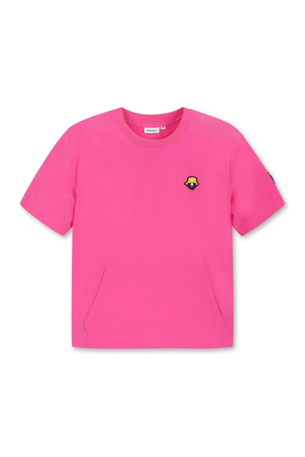 Golden Bear - 반소매 티셔츠 - (WOMEN) Basic Woven Pocket T-shirt					 					 					