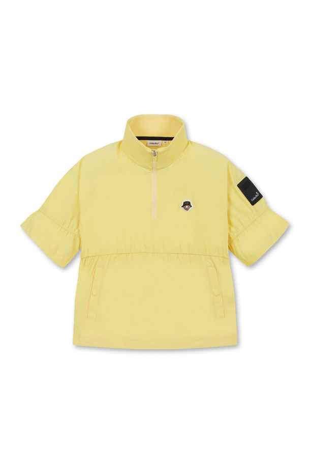 Golden Bear - 반소매 티셔츠 - (WOMEN) Shirred Half-Zip T-Shirt