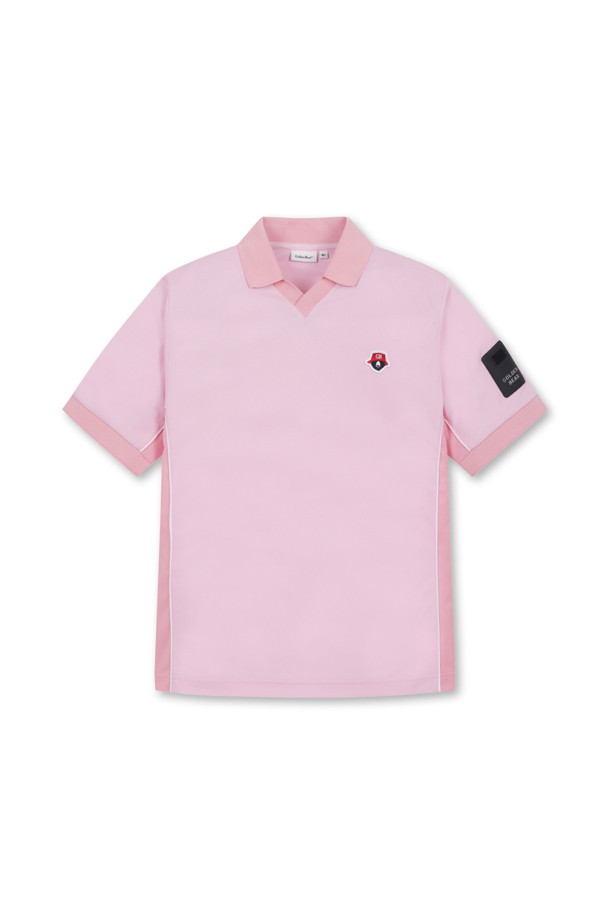 Golden Bear - 반소매 티셔츠 - (WOMEN) Solid Mesh Polo Shirt					 					 					