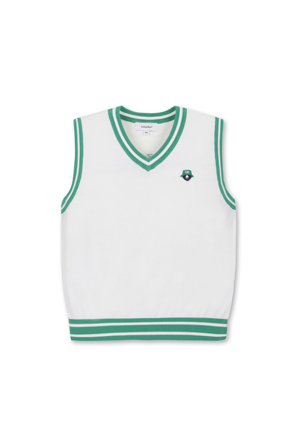 Golden Bear - 베스트/슬리브리스 - (WOMEN) V-Neck Knitted Vest