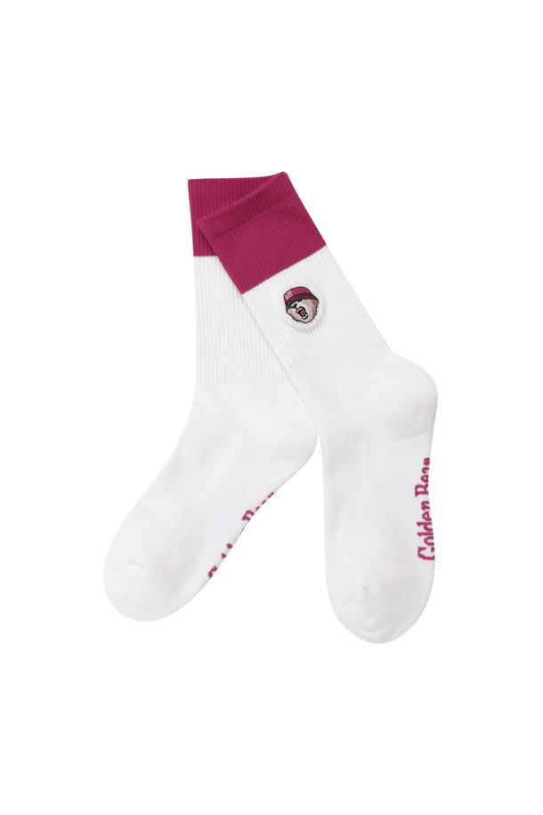 Golden Bear - 양말 - (WOMEN) ColorBlock Mid Socks