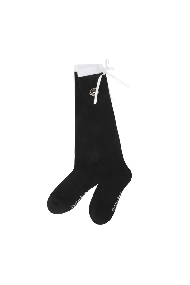 Golden Bear - 양말 - (Women's) Ribbon Tie Knee Socks