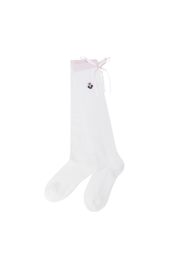 Golden Bear - 양말 - (Women's) Ribbon Tie Knee Socks