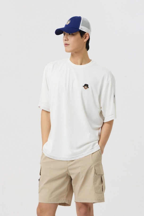 Golden Bear - 반팔티셔츠 - Mesh Layered T-shirt