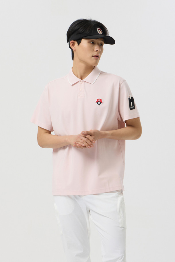 Golden Bear - 반팔티셔츠 - Essential Collar Pique T-shirt				 					 					