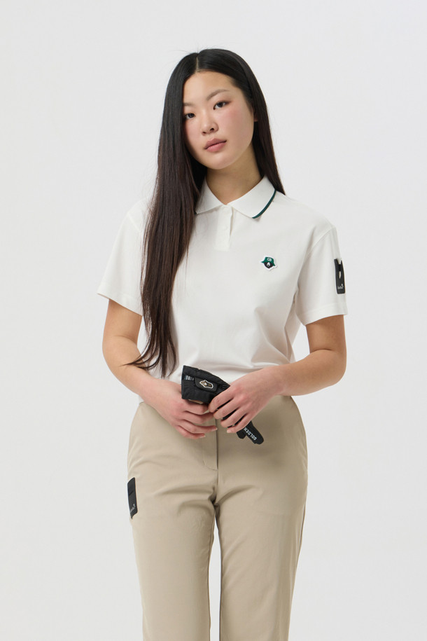 Golden Bear - 반소매 티셔츠 - (WOMEN) Basic Sleeve Polo Shirt					 					 					