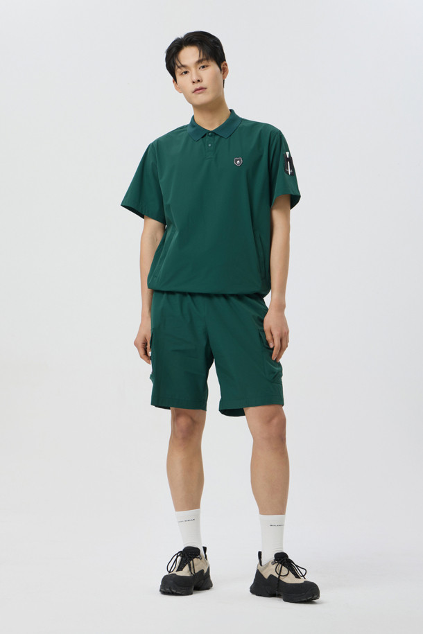 Golden Bear - 하프팬츠 - Stretchable Woven Cargo Shorts