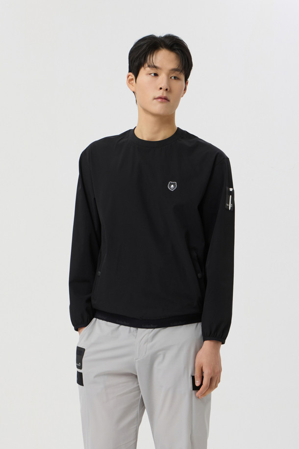 Golden Bear - 긴팔 상의 - Stretchable Woven Long Sleeves Sweatshirt